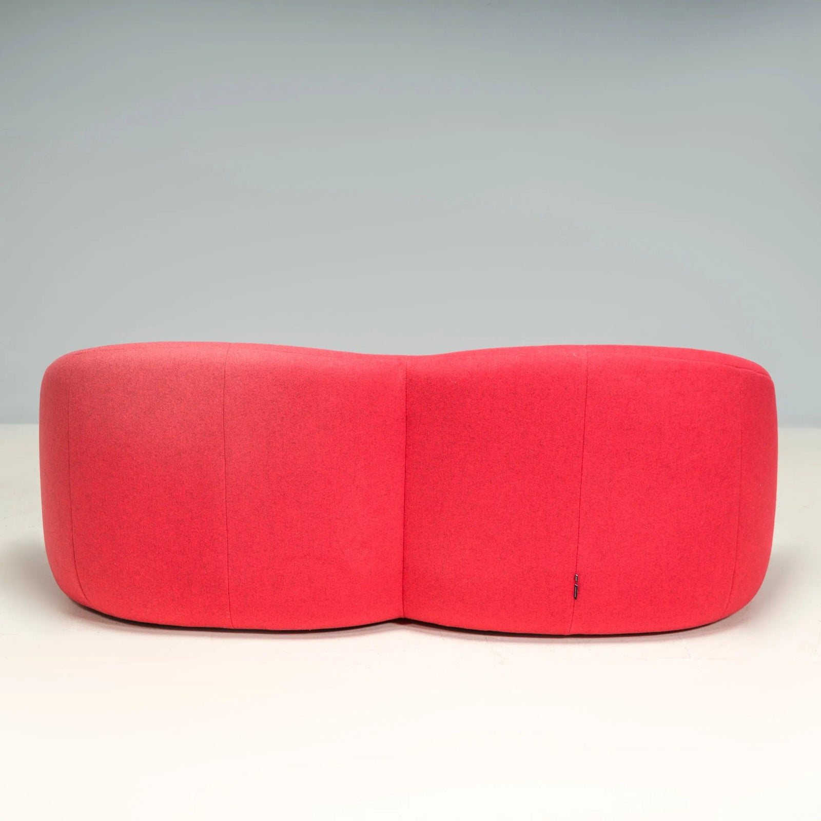 Pierre Paulin for Ligne Roset Red Fabric 2 Seater Pumpkin Loveseat Sofa - REHAUS - Pierre Paulin