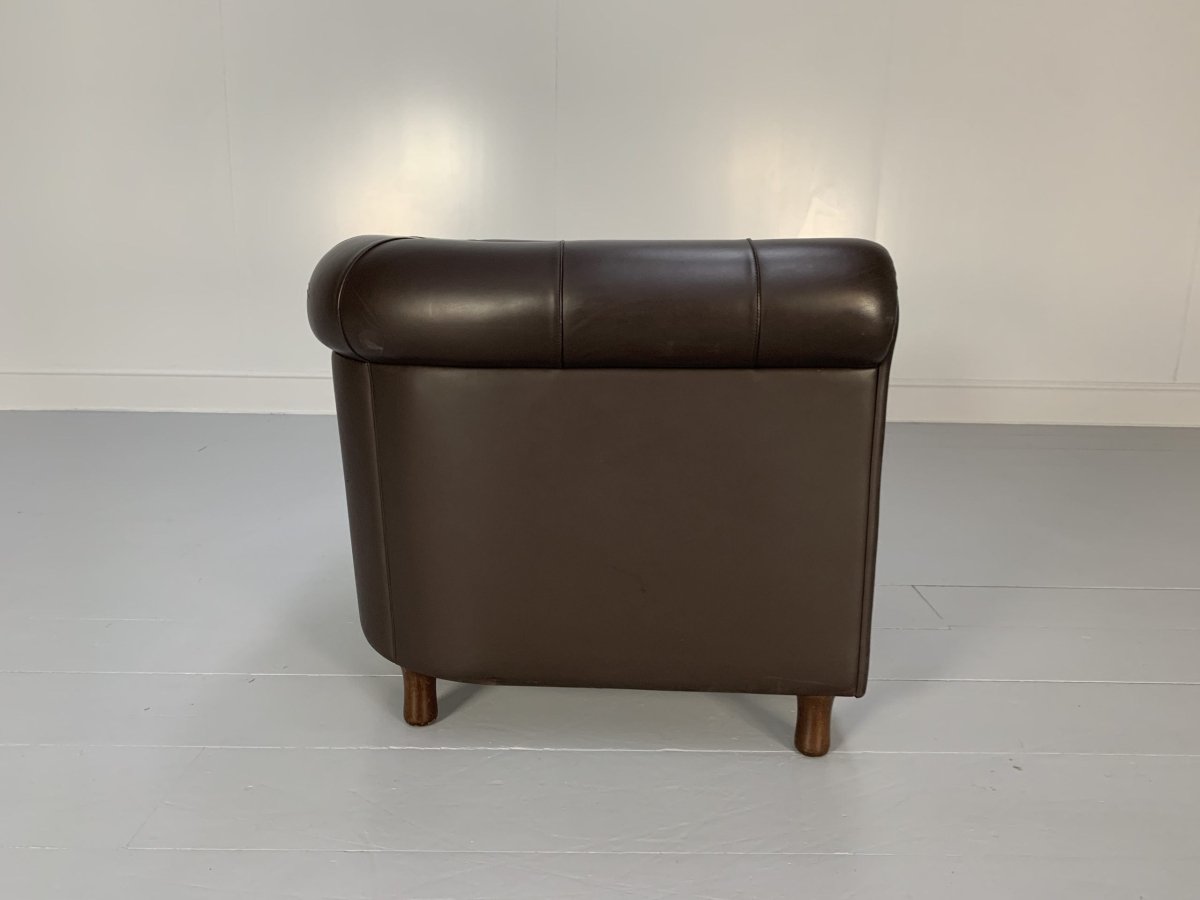Poltrona Frau Arcadia Armchair - In Pelle Frau Dark Brown Leather @ REHAUS