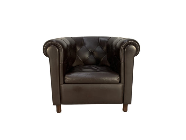 Poltrona Frau Arcadia Armchair - In Pelle Frau Dark Brown Leather