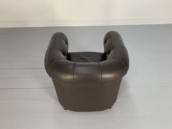 Poltrona Frau Arcadia Armchairs - In Pelle Frau Dark Brown Leather, Set of 2 @ REHAUS