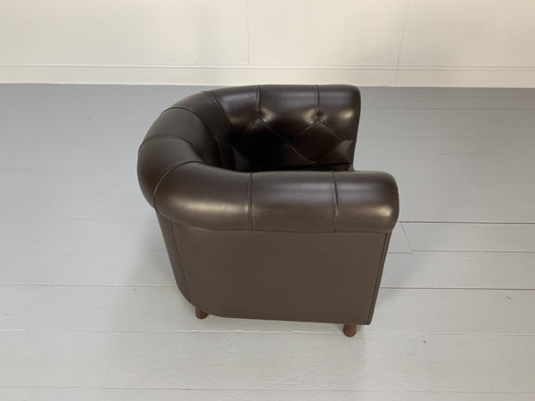 Poltrona Frau Arcadia Armchairs - In Pelle Frau Dark Brown Leather, Set of 2 @ REHAUS