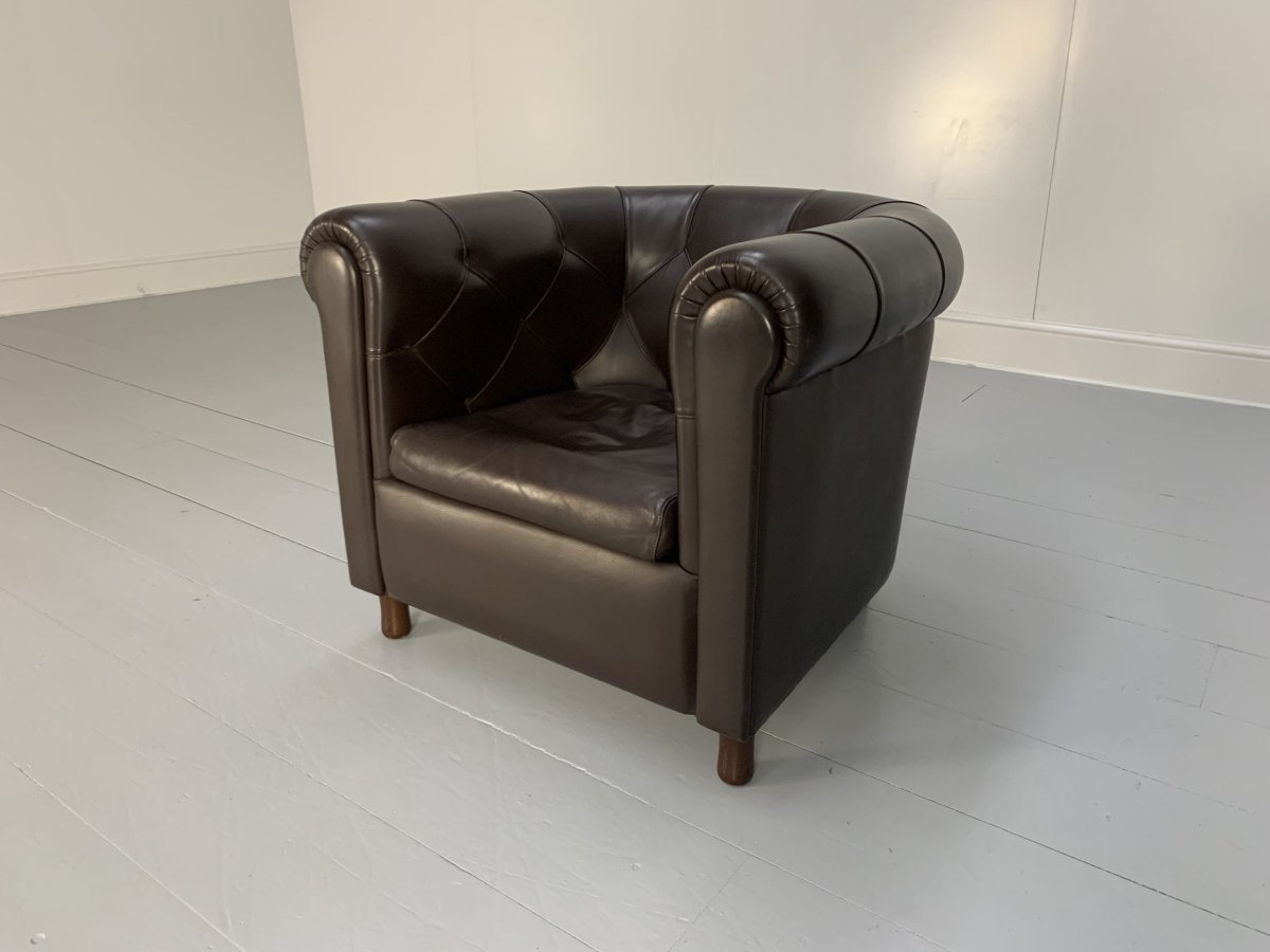 Poltrona Frau Arcadia Armchairs - In Pelle Frau Dark Brown Leather, Set of 2 @ REHAUS