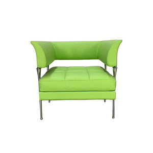 Poltrona Frau Hydra Enif Armchair - In Green Pelle Frau SC Leather @ REHAUS