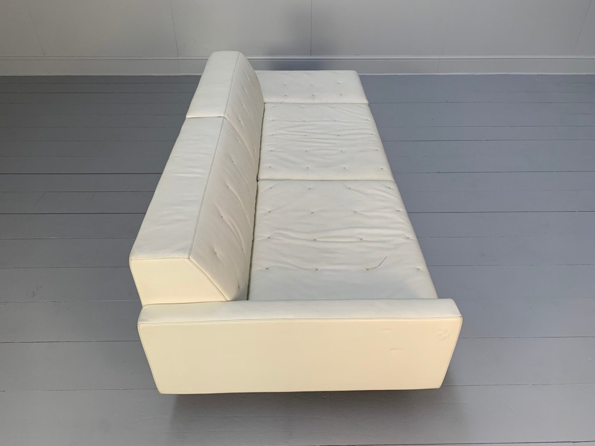 Poltrona Frau Kennedee 3 - Seat Sofa - In Ivory Pelle Frau Leather @ REHAUS