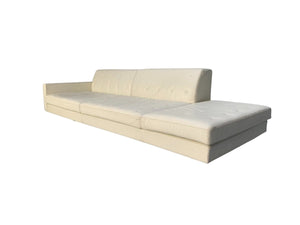 Poltrona Frau Kennedee 3-Seat Sofa - In Ivory Pelle Frau Leather