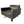 Poltrona Frau Kennedee Armchair in Black Pelle Frau SC Leather @ REHAUS