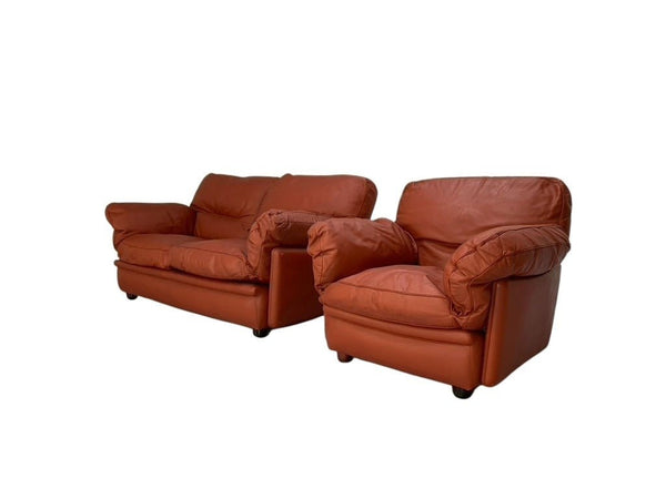 Poltrona Frau Poppy 2 - Seat Sofa & Armchair - In Buffalo Leather @ REHAUS