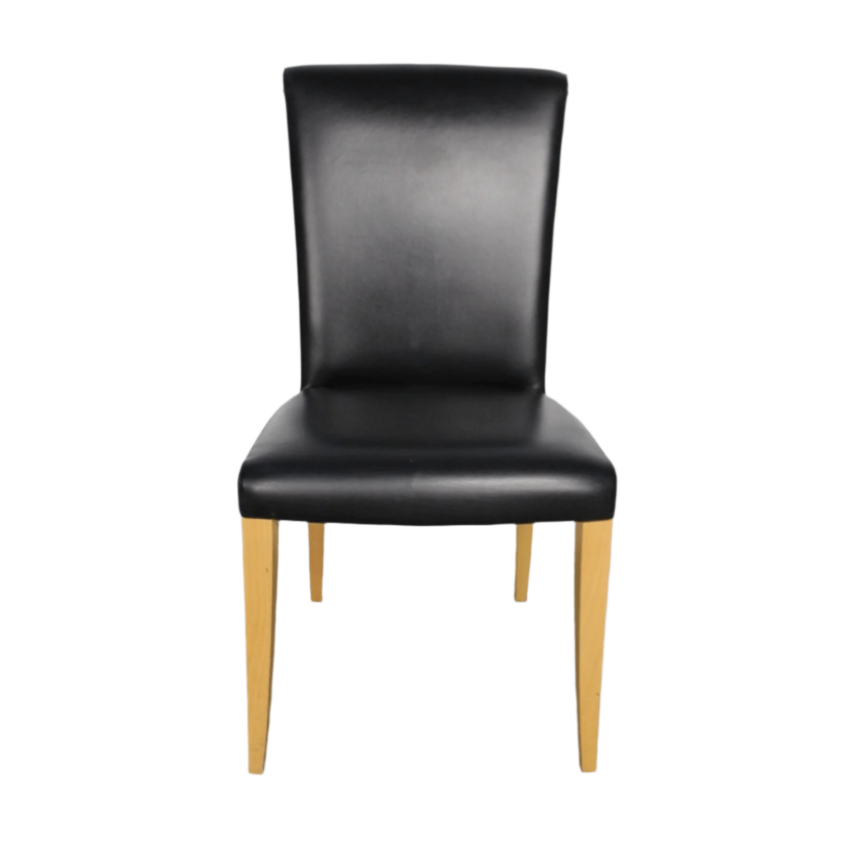 Poltrona Frau Vittoria Dining Chairs in Black Pelle Frau Leather, Set of 10 @ REHAUS