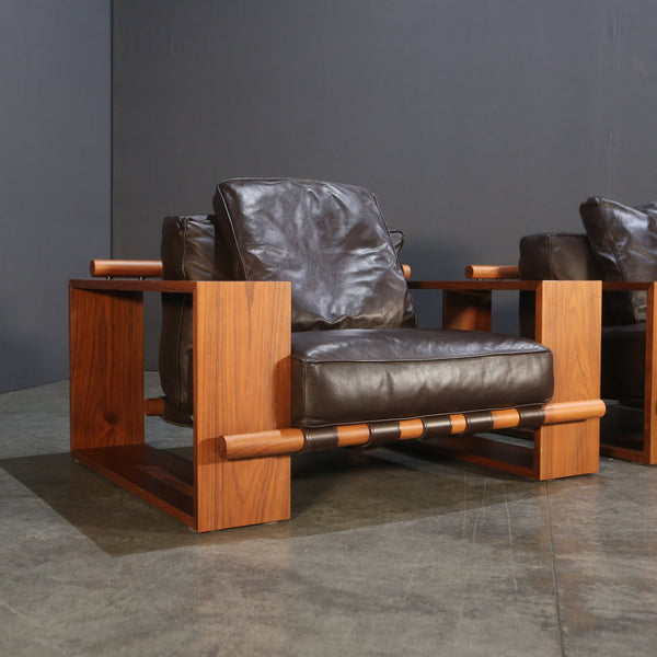 Porada Black Leather Armchair @ REHAUS