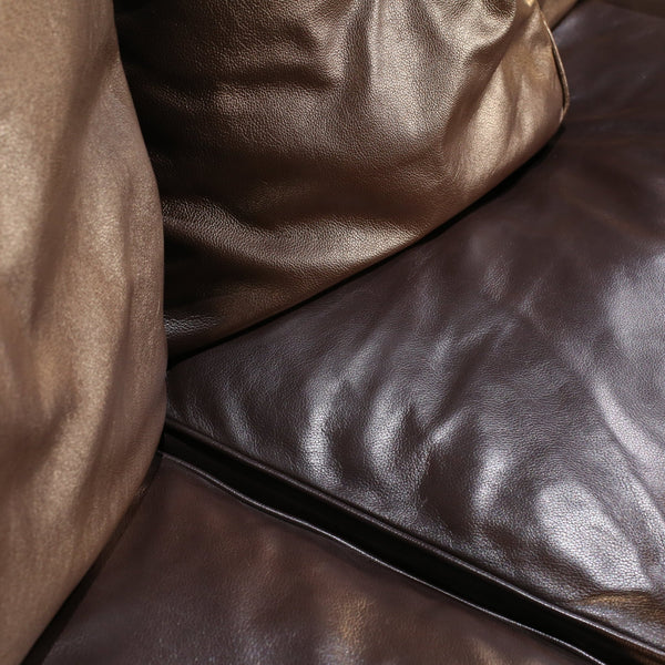 Porada Black Leather Sofa @ REHAUS