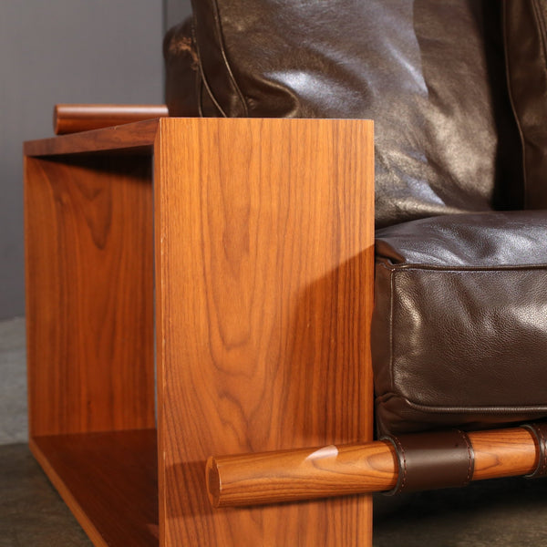 Porada Black Leather Sofa @ REHAUS