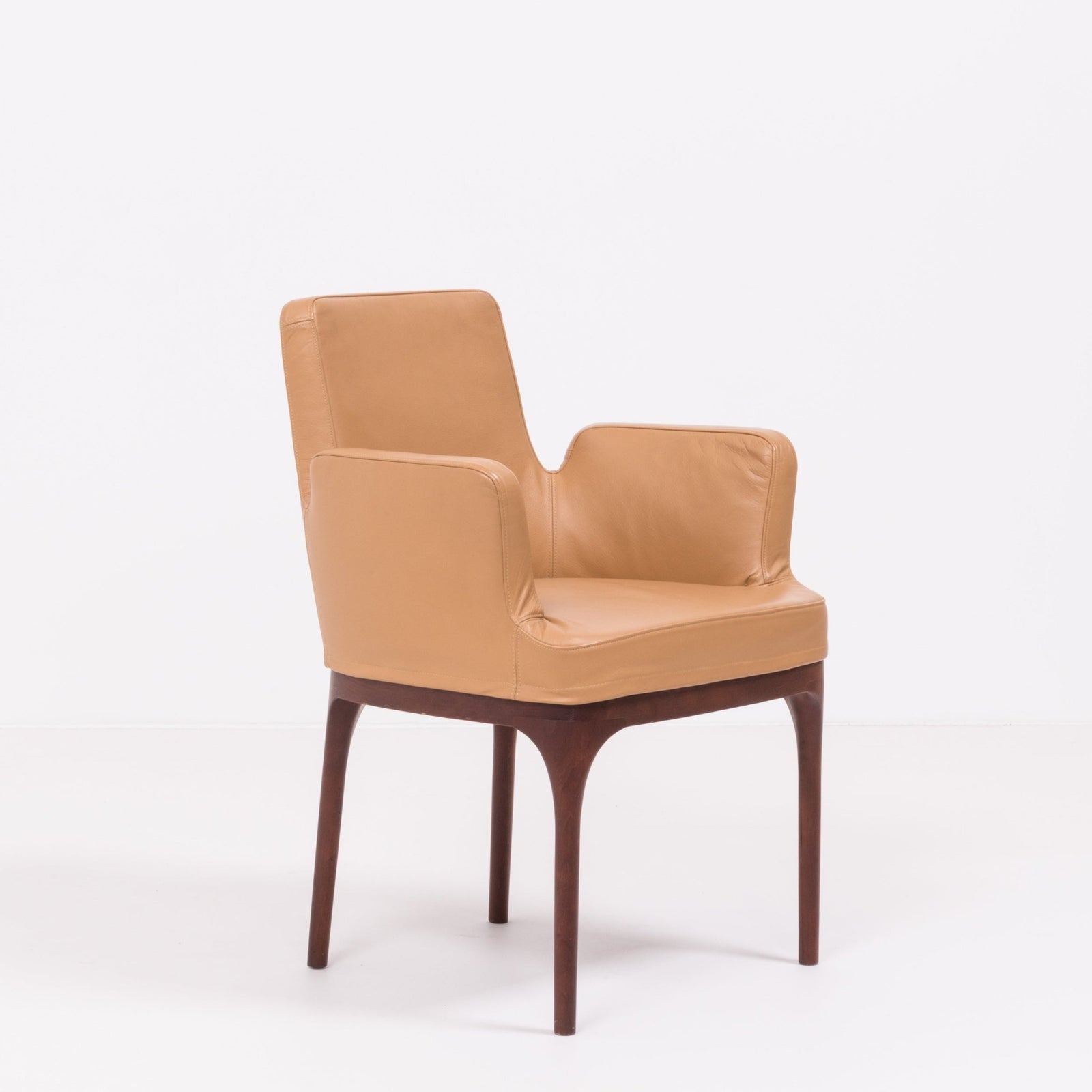 Porada Brown Leather Armchair @ REHAUS