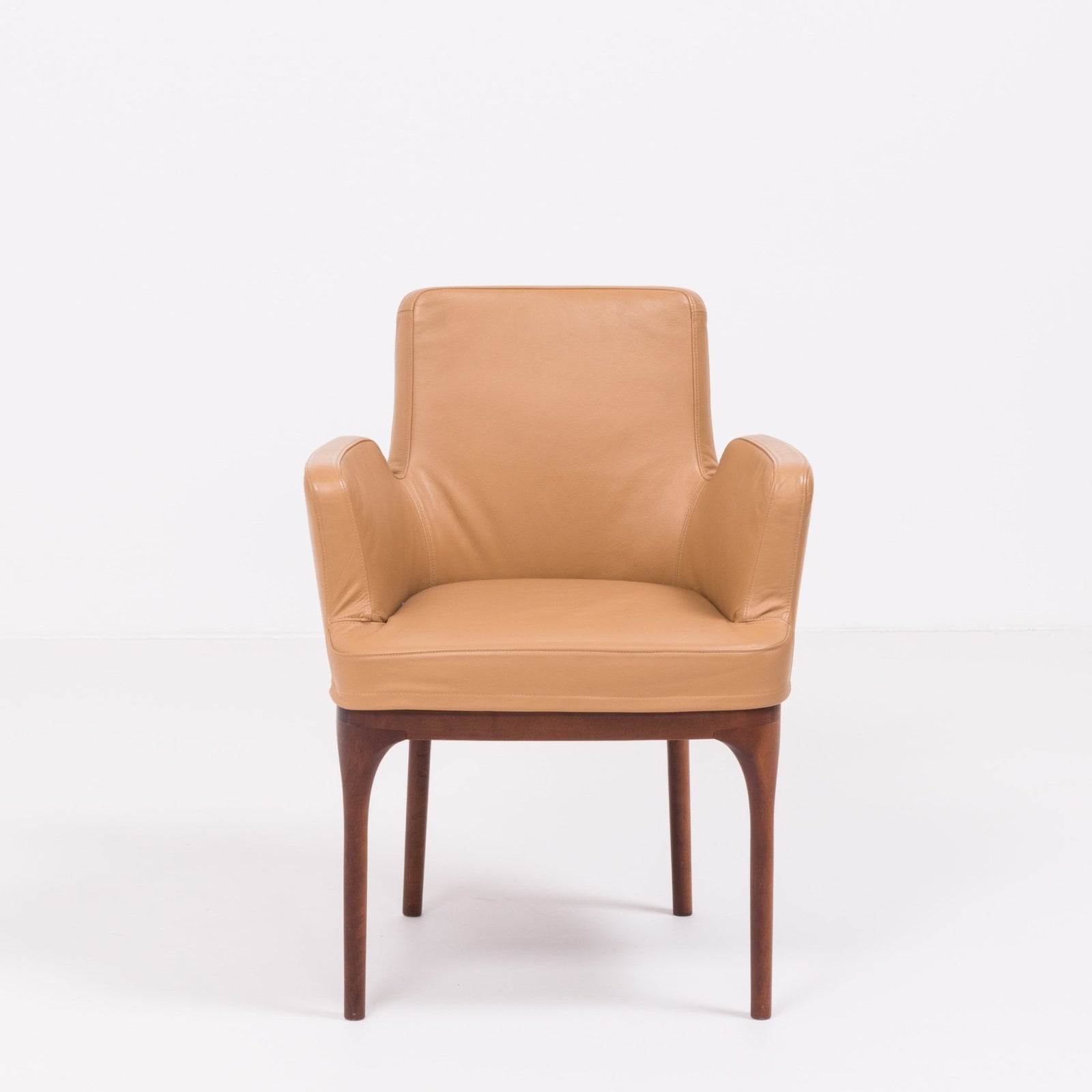 Porada Brown Leather Armchair @ REHAUS