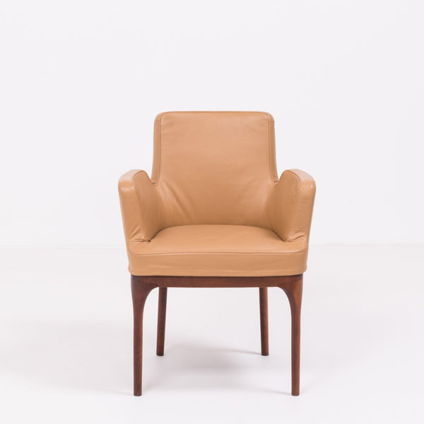 Porada Brown Leather Armchair @ REHAUS
