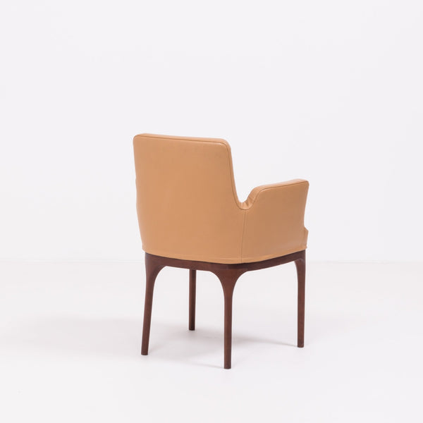 Porada Brown Leather Armchair @ REHAUS