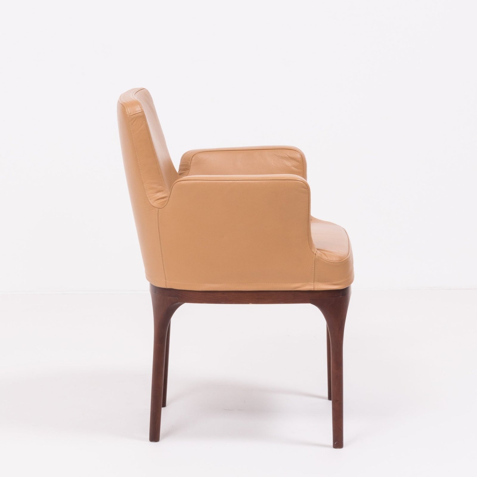 Porada Brown Leather Armchair @ REHAUS