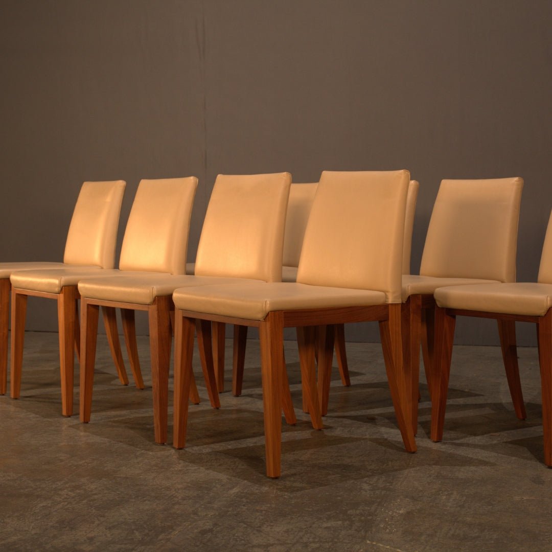 Porada Tama Leather Dining Chair, Set of Eight @ REHAUS