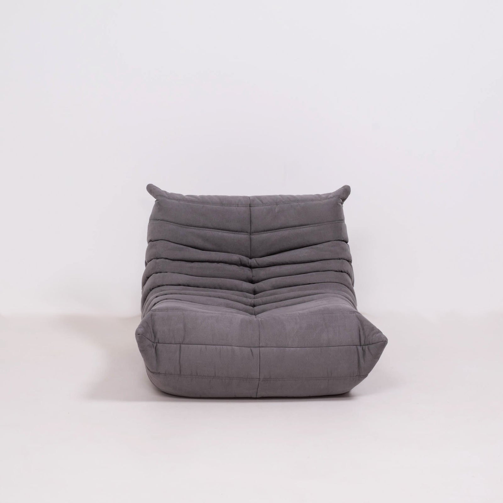 Pre Order Ligne Roset by Michel Ducaroy Togo Grey Modular Sofa and Footstool, Set of Five @ REHAUS