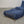 Ligne Roset Blue Togo Armchair and Footstool by Michel Ducaroy, Set of Two