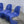 Mid-century Modern Blue Panton Chair by Verner Panton for Vitra, Set of Four
