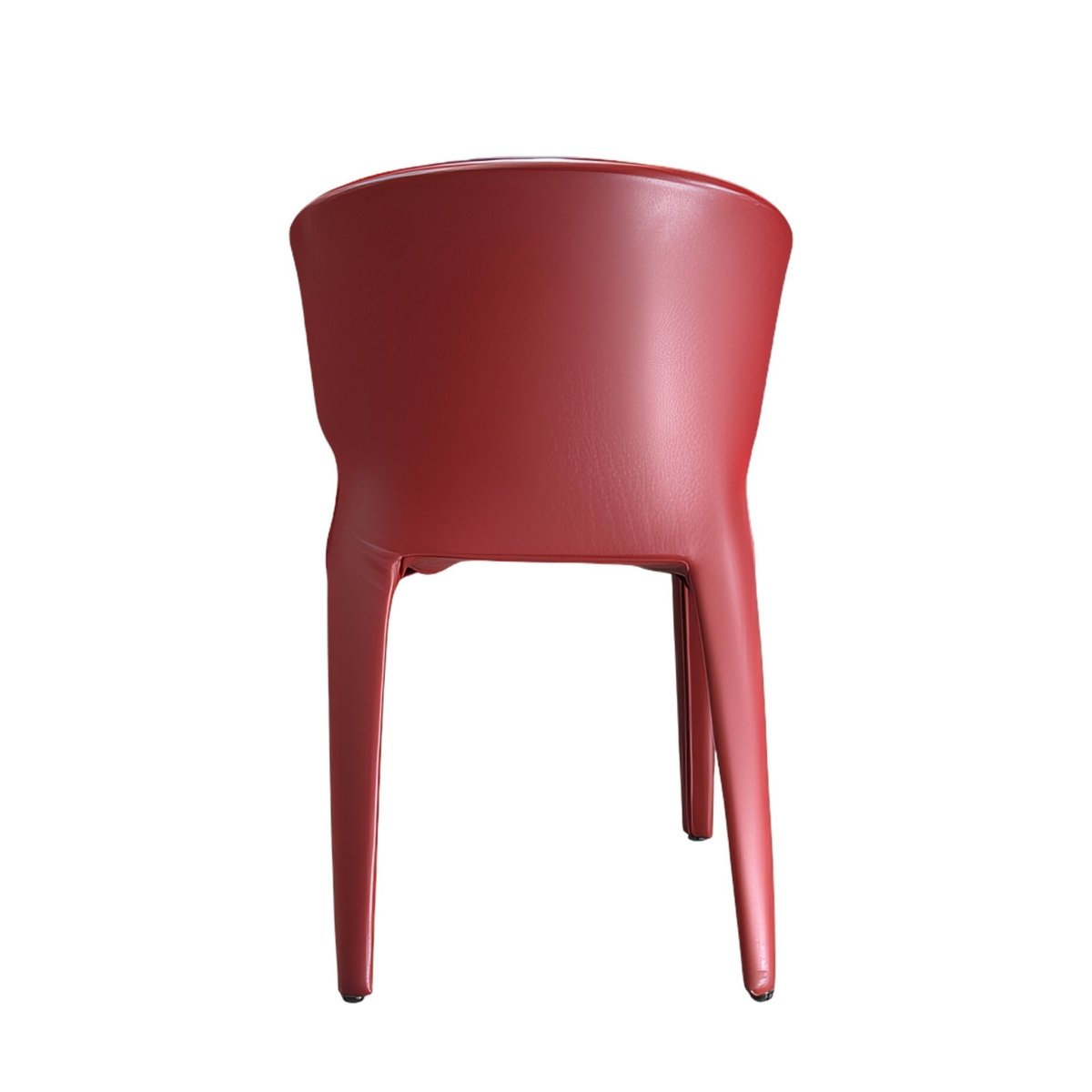 Red Leather Cassina Hola Dining Chair, Set of Eight @ REHAUS