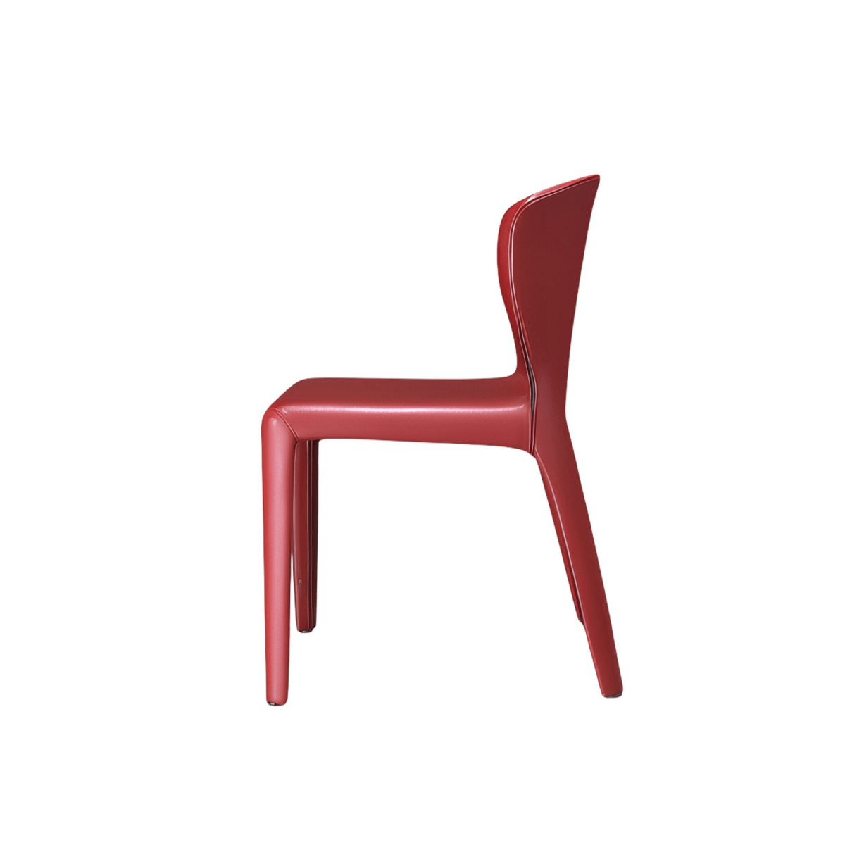 Red Leather Cassina Hola Dining Chair, Set of Eight @ REHAUS