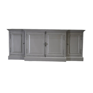 Restoration Hardware French Panel Grey Sideboard by Luay Al-Rawi