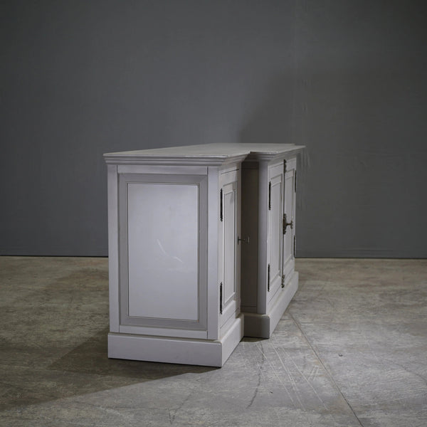 Restoration Hardware French Panel Grey Media Sideboard by Luay Al - Rawi - REHAUS - Restoration Hardware