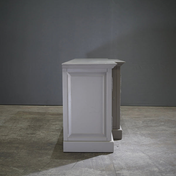 Restoration Hardware French Panel Grey Media Sideboard by Luay Al - Rawi - REHAUS - Restoration Hardware