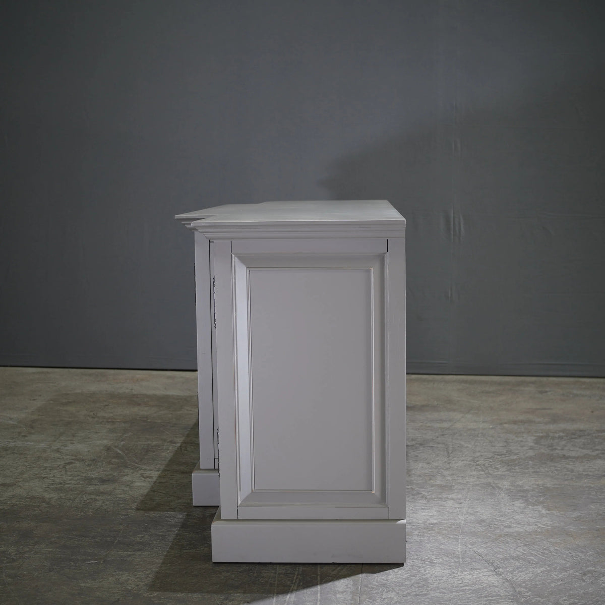 Restoration Hardware French Panel Grey Media Sideboard by Luay Al - Rawi - REHAUS - Restoration Hardware