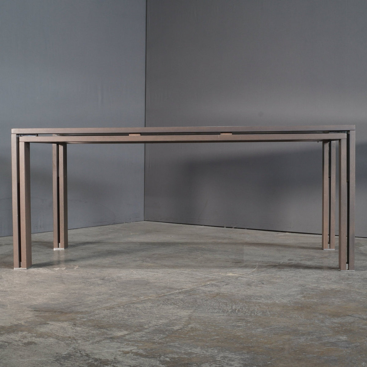 Roche Bobois Anthracite and Smoked Glass Box Dining Table – REHAUS
