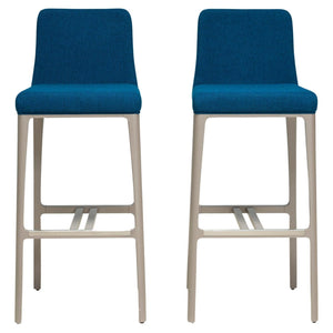 Roche Bobois by Carlesi Tonelli Studio Grey & Blue AIDA Bar Stools, Set of 2
