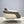 Roche Bobois Grey Leather Armchair and Footrest - REHAUS - Roche Bobois