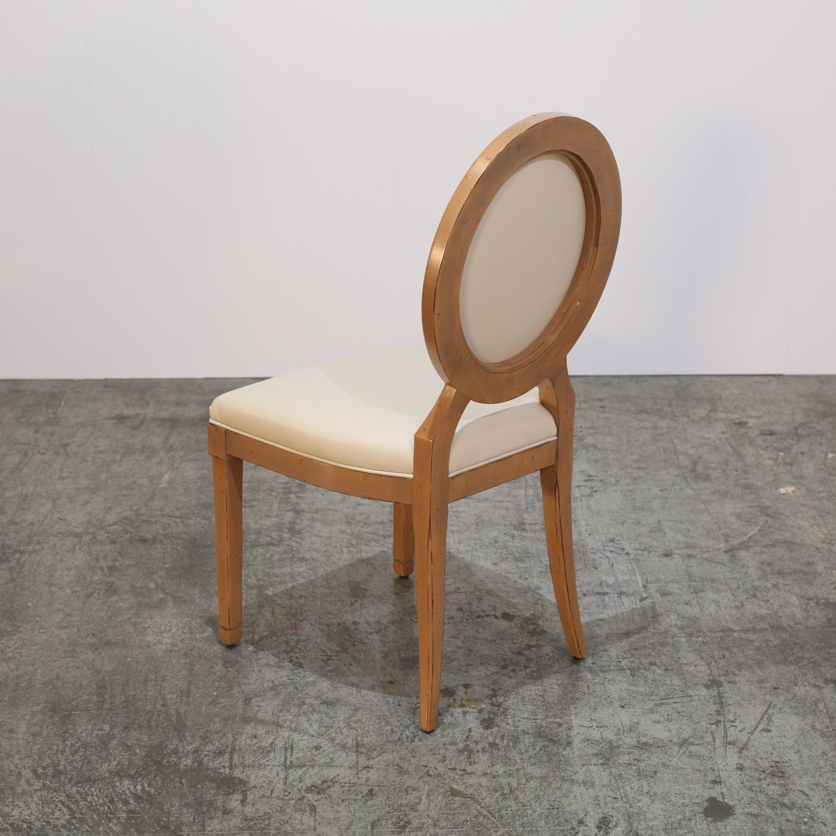 Roche Bobois Hortense Cream Leather Dining Chairs, Set of Six @ REHAUS