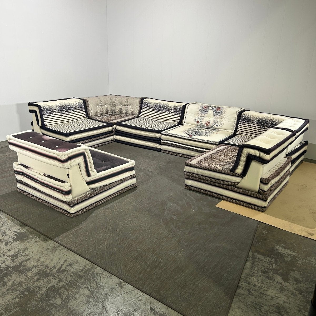 Roche Bobois Mah Jong Sectional Sofa by Jean Paul Gaultier, Set of Twenty One @ REHAUS