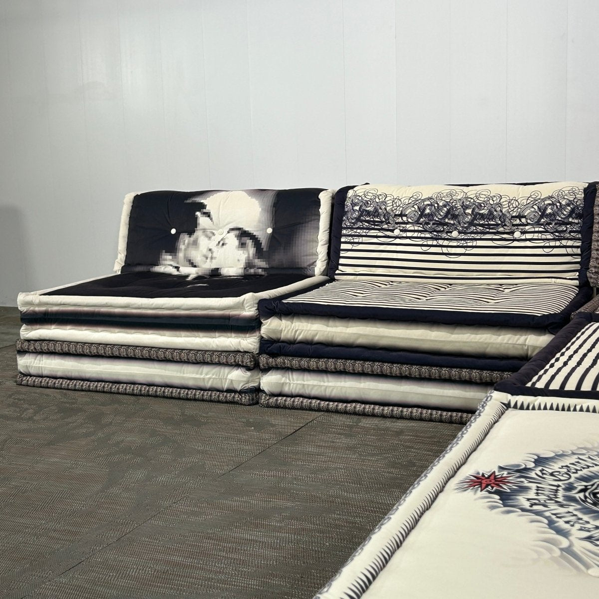 Roche Bobois Mah Jong Sectional Sofa by Jean Paul Gaultier, Set of Twenty One @ REHAUS