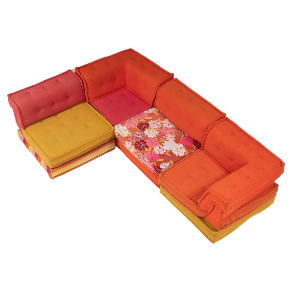Roche Bobois Mah Jong Sectional Sofa in Custom Upholstery, Set of 12