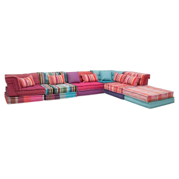 Roche Bobois Mah Jong Sectional Sofa in Custom upholstery, Set of 17