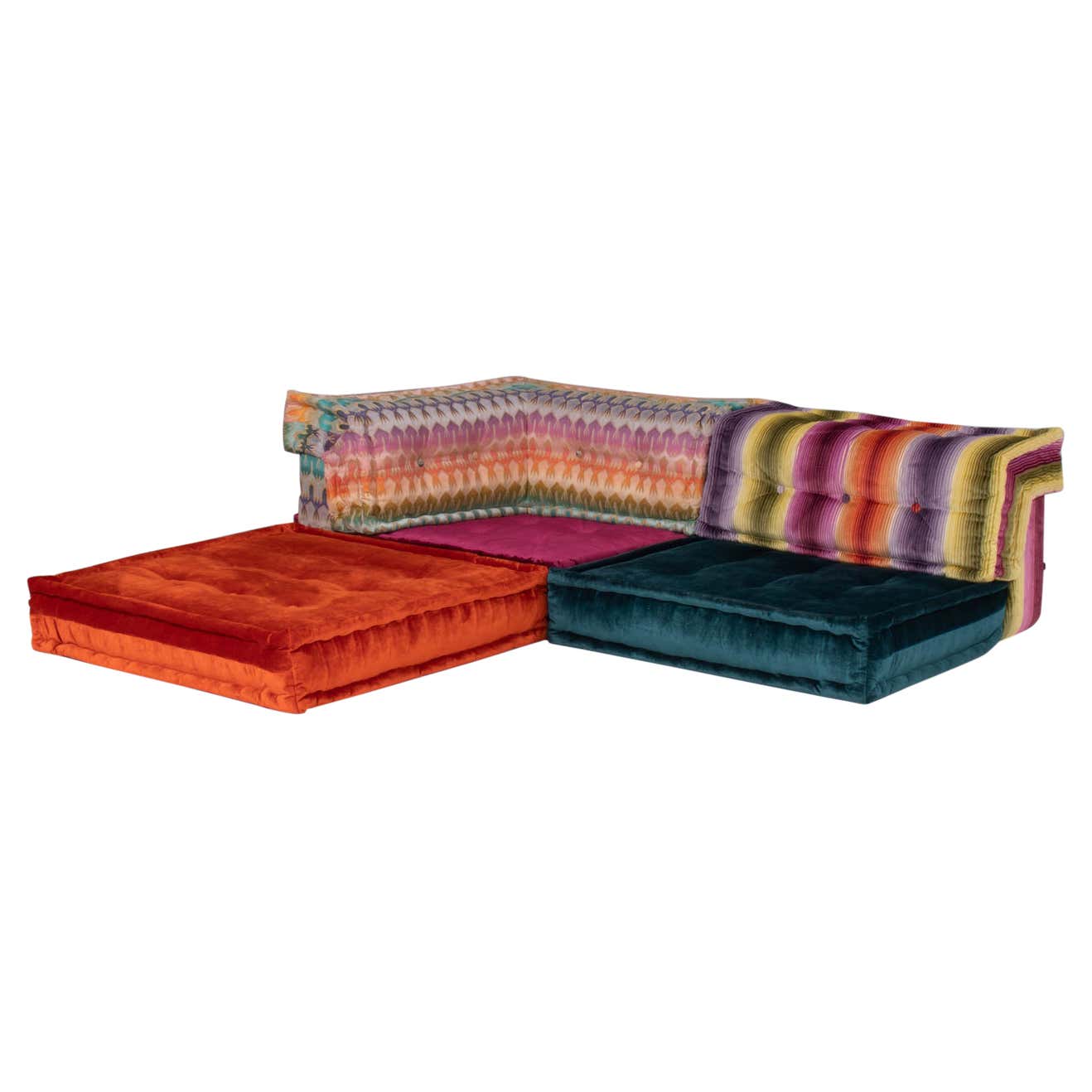 Roche Bobois Mah Jong Sectional Sofa in Custom Upholstery Set of 5 - REHAUS - Hans Hopfer