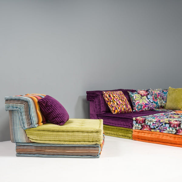 Roche Bobois Mah Jong Sectional Sofa & Ottoman in Custom Upholstery Set of 20 - REHAUS - Hans Hopfer