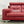 Roche Bobois Red Leather Two Seater Sofa @ REHAUS
