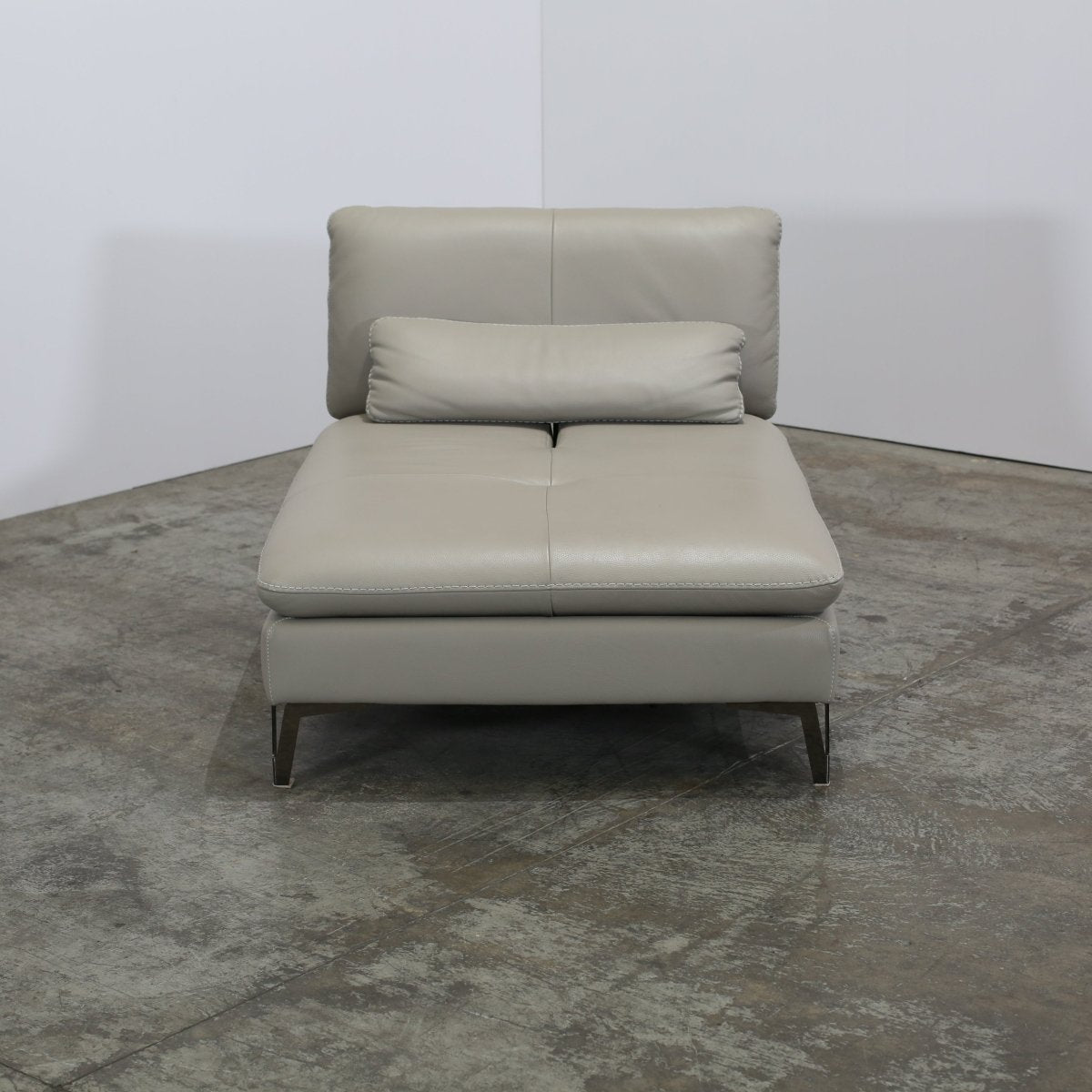 Roche Bobois Scenario Armless Leather Chair @ REHAUS