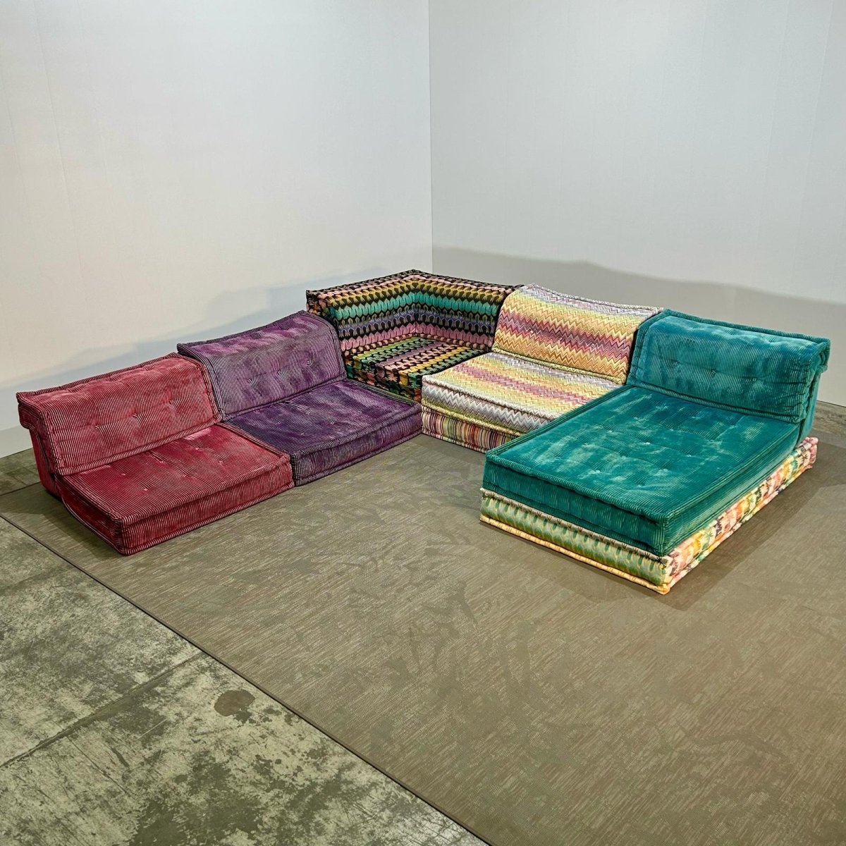 Roche Bobois Thirteen Piece Mah Jong Sectional Sofa Set by Hans Hopfer @ REHAUS