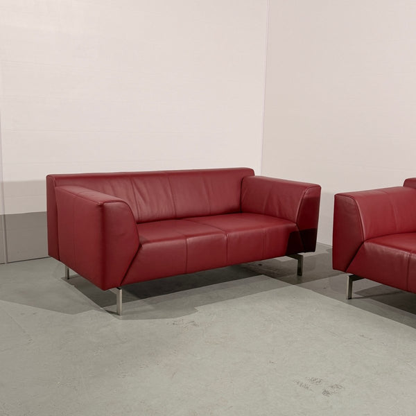 Rolf Benz Linea 318 Leather Sofas, Set of Two @ REHAUS