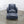 SCP Balzac Blue Leather Armchair and Footstool @ REHAUS