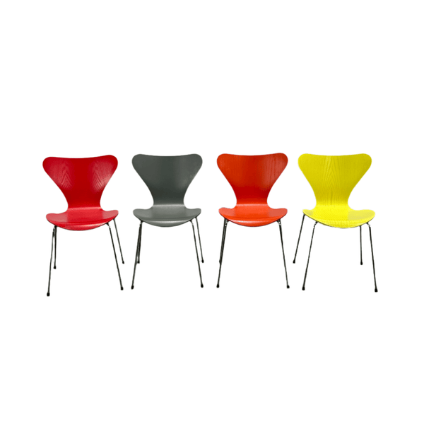 Series 7 Dining Chairs by Fritz Hansen, Set of Four