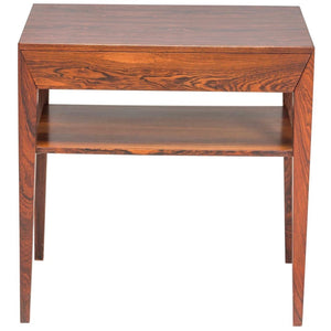 Severin Hansen For Haslev Møbelsnedkeri Rosewood Side Table With Drawer, 1960s - REHAUS - Severin Hansen