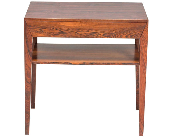 Severin Hansen For Haslev Møbelsnedkeri Rosewood Side Table With Drawer, 1960s - REHAUS - Severin Hansen