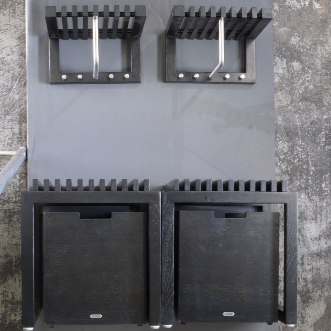Skagerak & Fritz Hansen Black Cutter Mini Wardrobe Wall Hanging by Niels Hvass - REHAUS - Skagerak
