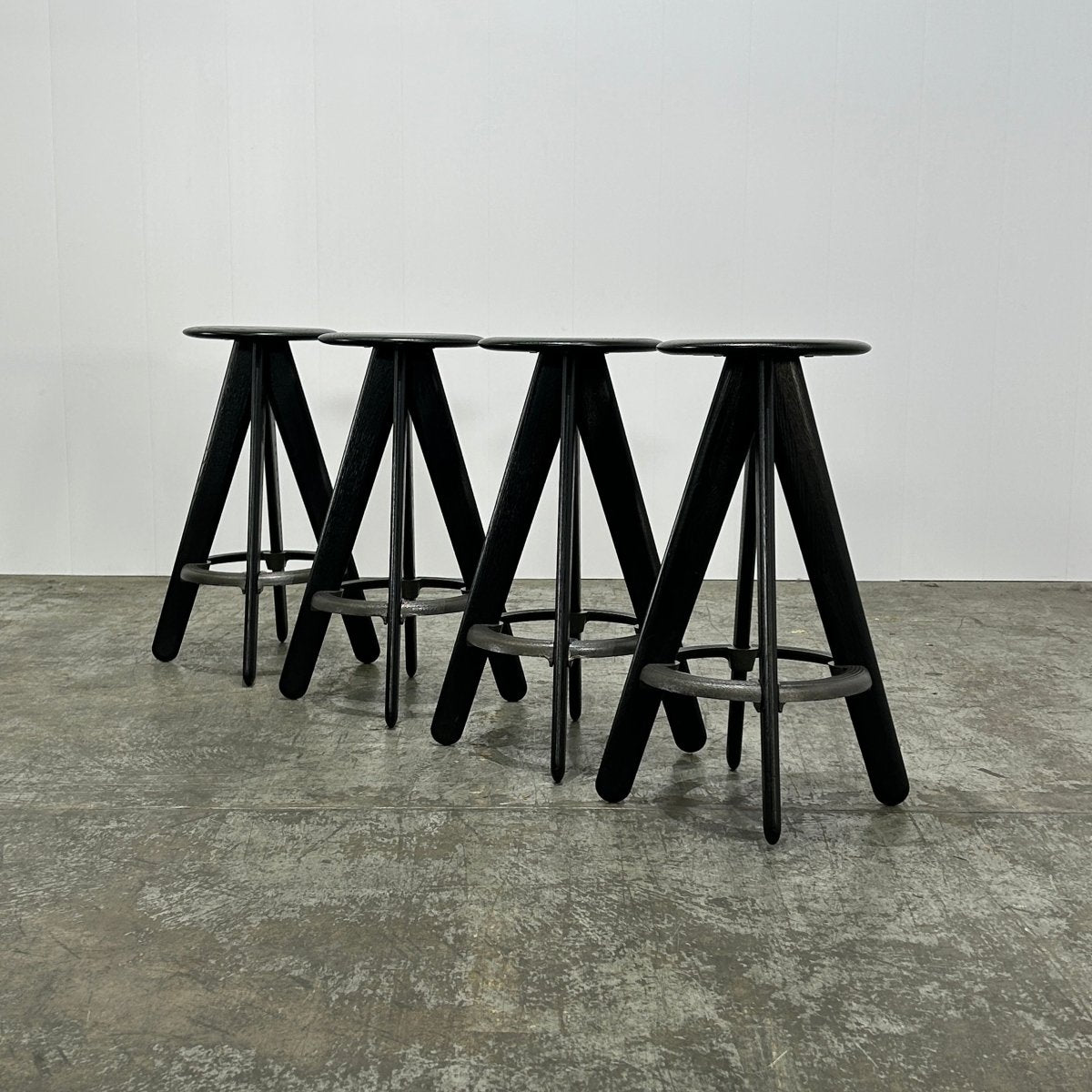 Slab Stool by Tom Dixon, Set of Four @ REHAUS